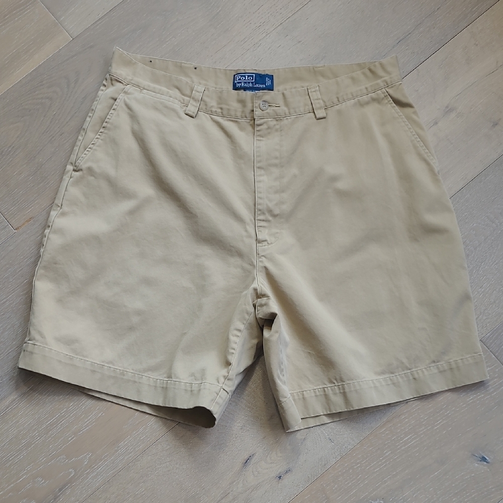 Polo Ralph Lauren Shorts Men's sz 36 Phillip Short 8" Khaki Chino Shorts